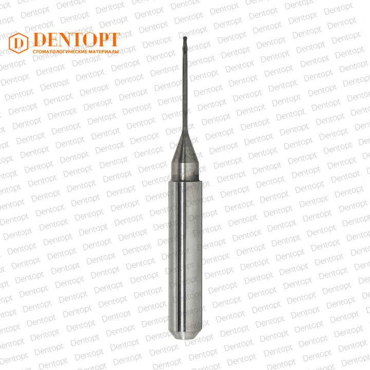 Зуботехническая фреза D=1.0 mm (shank 6 mm - 54 mm) DC по циркону для станков Arum