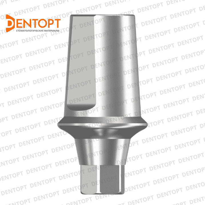 Абатмент прямой, совместимый с Osstem TS Mini G/H= 1.0,  D - 4,6 mm, H - 5,5 mm одиночка