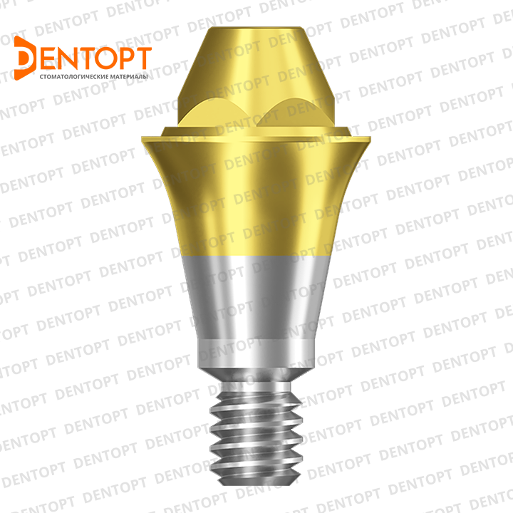 Абатмент прямой TiN, совместимый с Osstem TS Multi-Unit Regular G/H=2.0 D=4.8