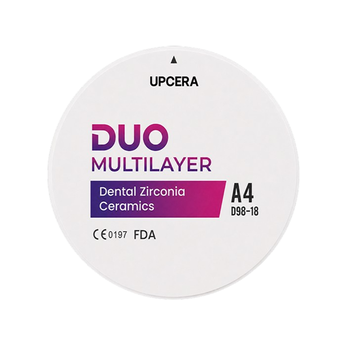 Циркониевый диск UPCERA Explore DUO Functional 4D Multilayer, D=98 H=18, цвет A4