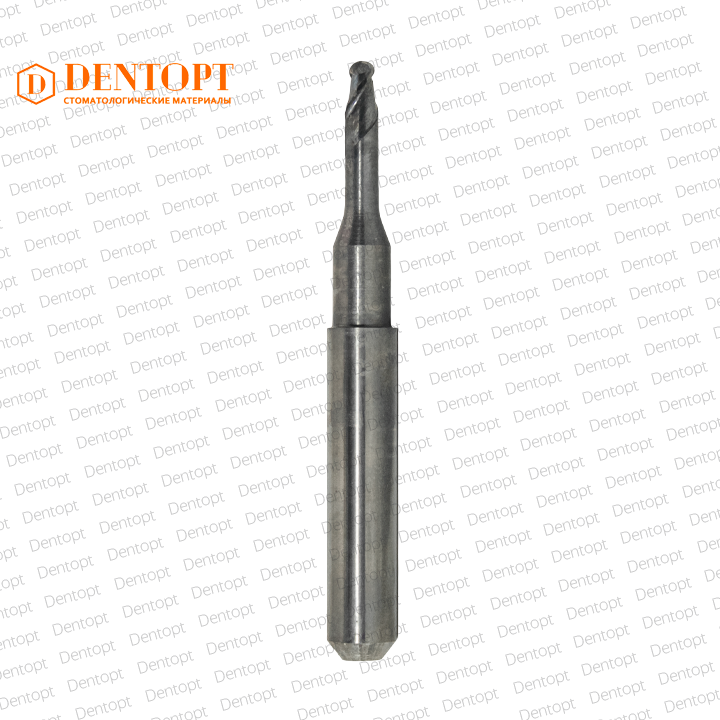 Зуботехническая фреза сферическая D=3.0 mm (shank 6 mm - 50 mm) по металлу для станков ARUM