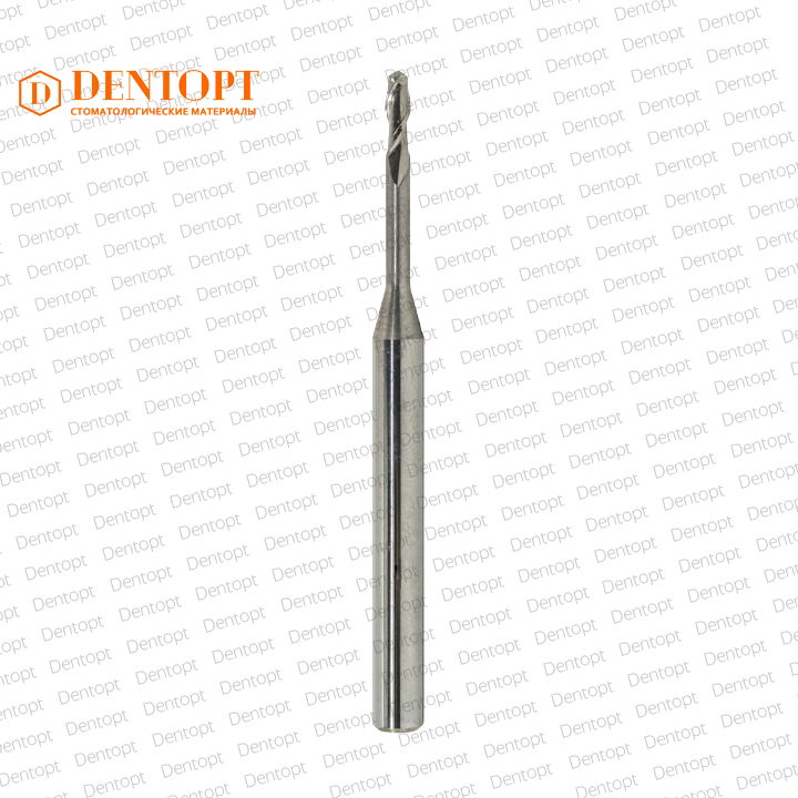 Зуботехническая фреза D=2.0 mm (shank 4 mm - 50 mm) по ПММА для станков Roland