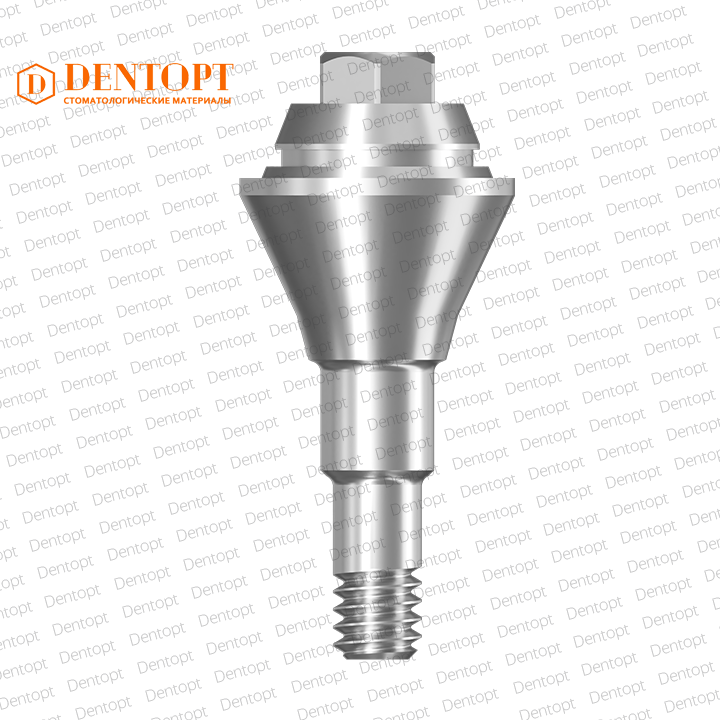 Абатмент прямой, совместимый с Straumann Bone Level Multi-Unit NC G/H=2.5 D=4.6