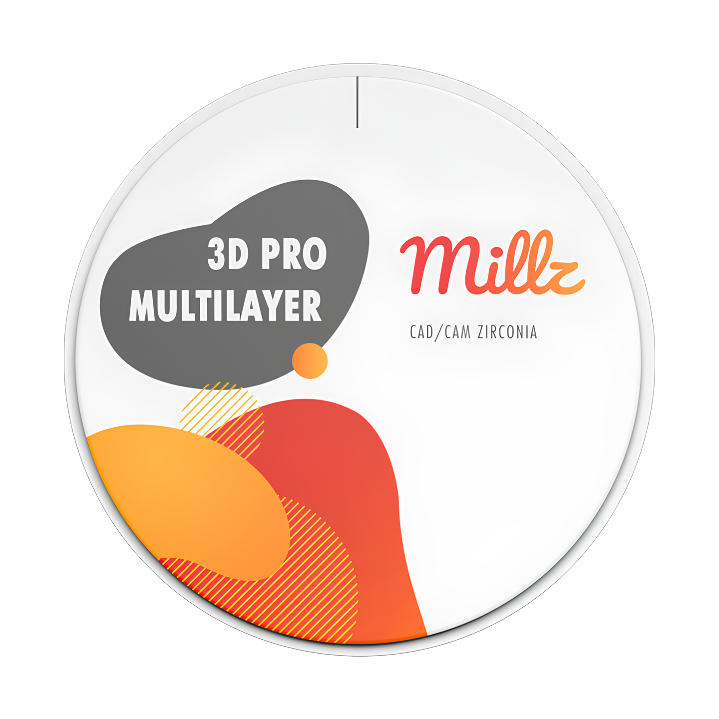 Циркониевый диск MILLZ 3D Pro Multilayer, D=98 H=20, цвет A4