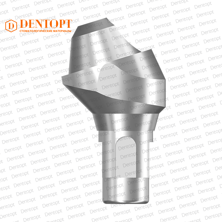 Абатмент угловой мультиюнит, совместимый с Straumann Bone Level Multi-Unit RC, G/H=3.5, угол=17°