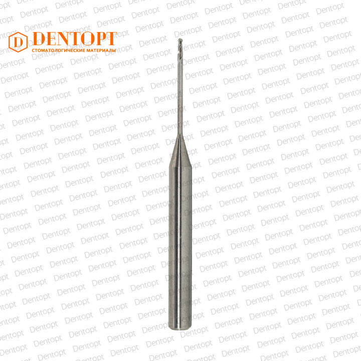 Зуботехническая фреза D=1.0 mm (shank 4 mm - 50 mm) по ПММА для станков Roland