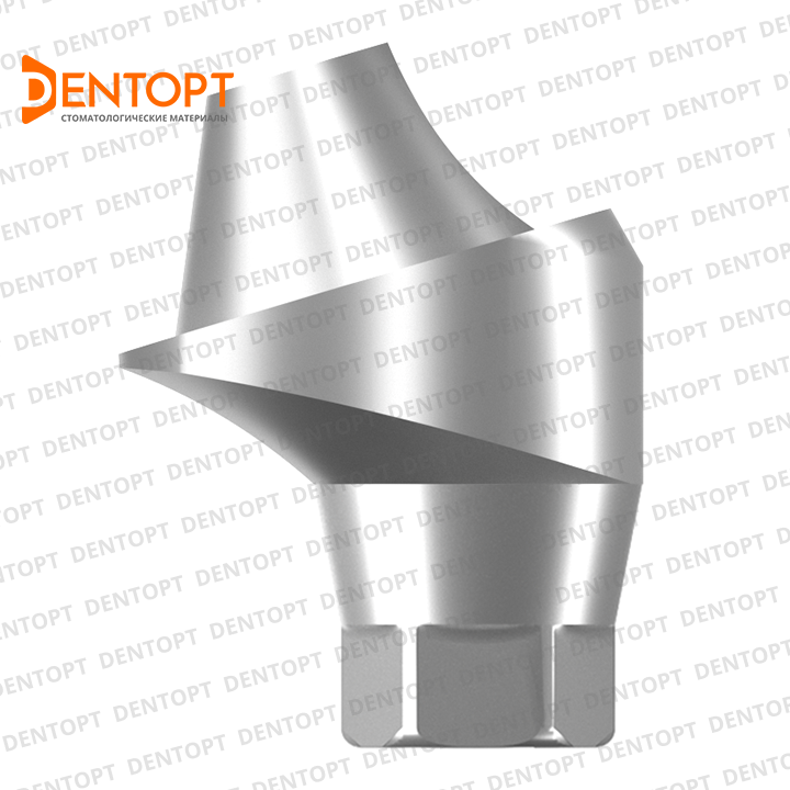 Абатмент угловой мультиюнит, совместимый с Osstem TS Regular Multi-Unit, G/H=3.0, угол=17°, одиночка