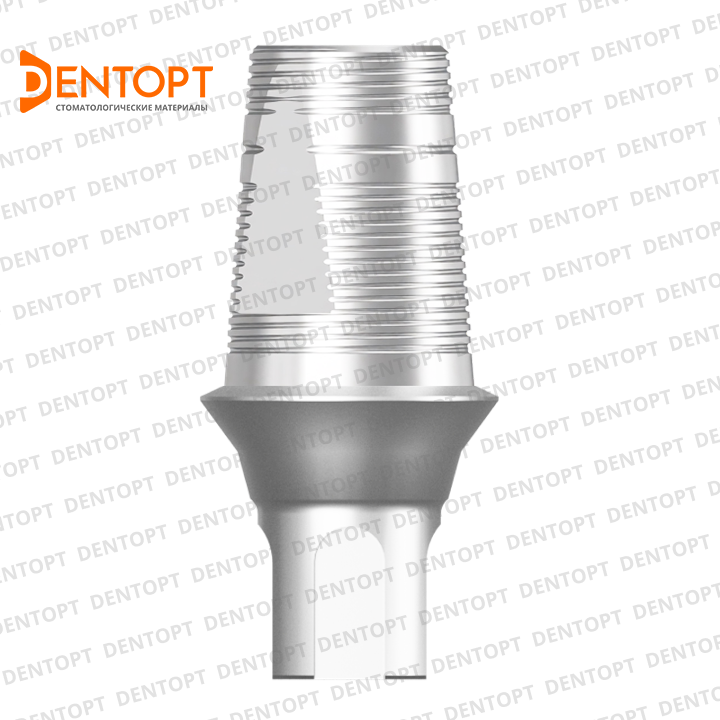 GeoMEDI титановое основание, совместимое с Straumann Bone Level X 3.5/6.5 G/H=1, одиночка