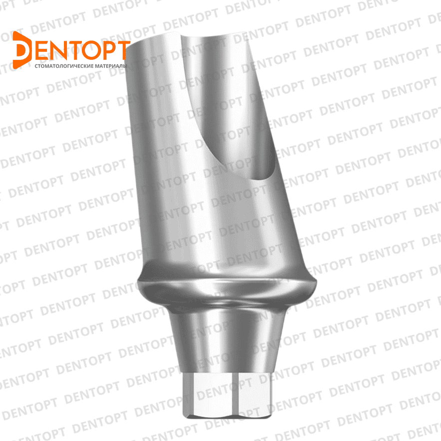 Абатмент угловой, совместимый с ASTRA TECH 3.5/4.0 G/H = 1.0 Угол=15°, одиночка