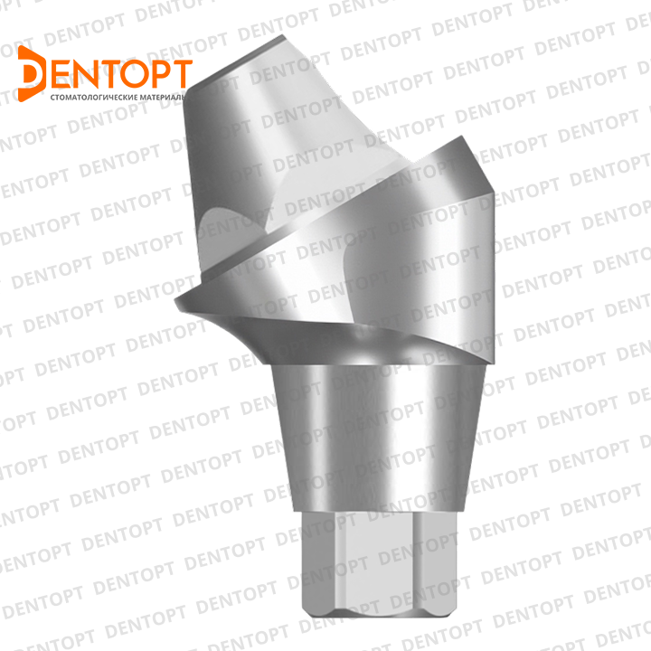Абатмент угловой мультиюнит, совместимый с Medentika IPS RI Multi-Unit, G/H=3.5, угол=30°