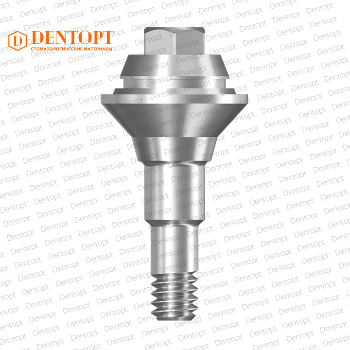 Абатмент прямой, совместимый с Straumann Bone Level Multi-Unit NC G/H=1.5 D=4.6