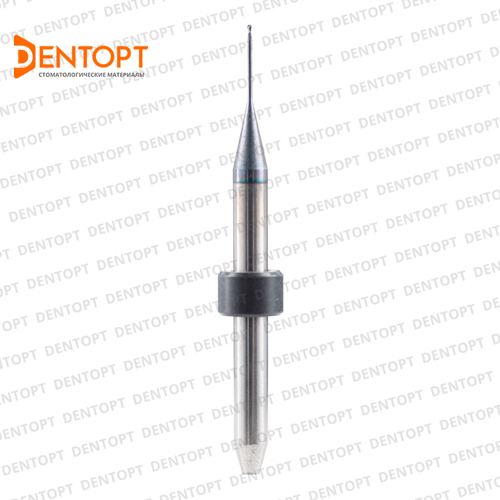 Зуботехническая фреза  D=0.6 mm (shank 4 mm - 50 mm) DLC по циркону для станков Up3d