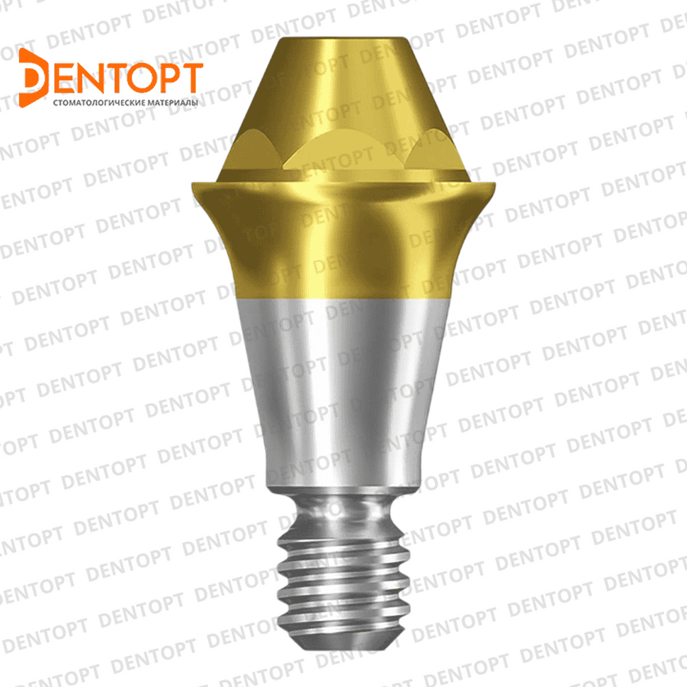 Абатмент прямой TiN мультиюнит, совместимый с Osstem TS Regular Multi-Unit G/H=2.0 D=4.8