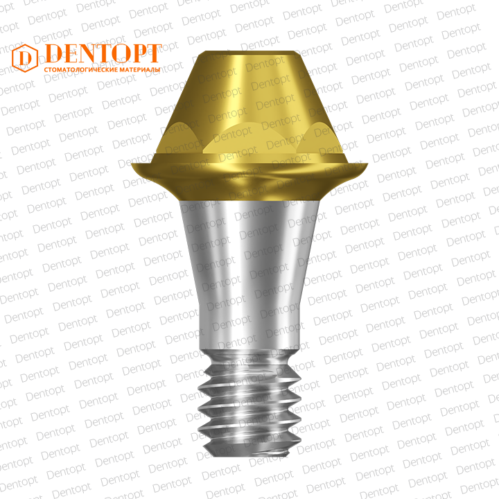 Абатмент прямой TiN мультиюнит, совместимый с Osstem TS Mini Multi-Unit G/H=1.0 D=4.8