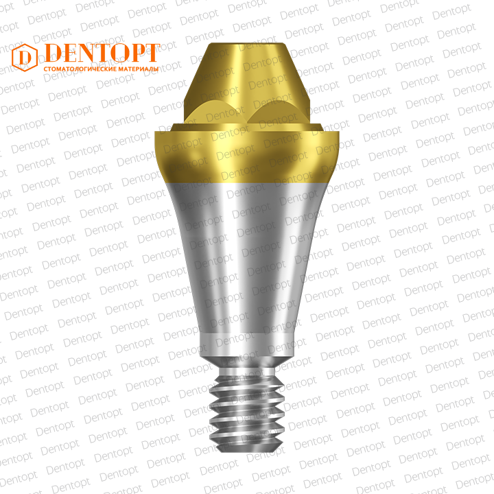 Абатмент прямой TiN мультиюнит, совместимый с Osstem TS Regular Multi-Unit G/H=3.0 D=4.8